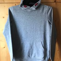 graues Sweatshirt Gr. 164 mit Kapuze (3635)