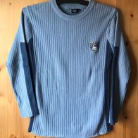 hell-/ dunkelblauer Pullover Gr. 176 (3653)