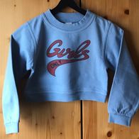 hellblauer Pullover Gr. 110/116 (3557)