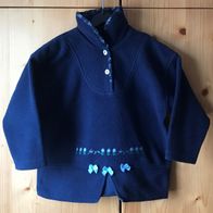 dunkelblaues Fleece-Shirt Gr. 104 Marke Kanz (3627)