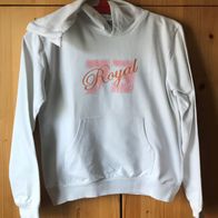 weißes Sweatshirt Gr. 152 mit Aufdruck (3563)