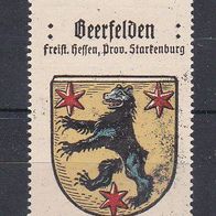Reklamemarke - Wappen von Beerfelden (Hessen) (044)