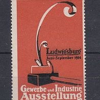 Reklamemarke -Gewerbe- und Industrieausstellung - Ludwigsburg 1914 (033)