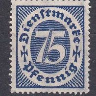 DR Dienstm. 1922, Nr.69 postfrisch, MW 1,00€