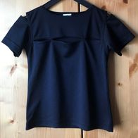 schwarzes T-Shirt Gr. 116 (3767)