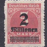 DR 1923, Nr.309B postfrisch, MW 0,90€