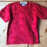 rotes T-Shirt Gr. 92 (3775)