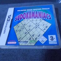 DS Spiel Sudokumaniacs mit Hülle und Anleitung