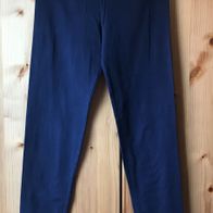 dunkelblaue lange Unterhose Gr. 134/140 (3903)