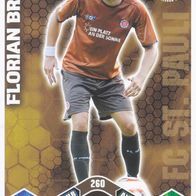 FC St. Pauli Topps Match Attax Trading Card 2010 Florian Bruns Nr.260