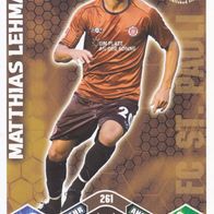 FC St. Pauli Topps Match Attax Trading Card 2010 Matthias Lehmann Nr.261