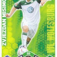 VFL Wolfsburg Topps Match Attax Trading Card 2010 Zvjezdan Misimovic Nr.315