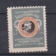 alte Reklamemarke - Internat. Kaufmannstag - Wiener Messe - 1914 (007)