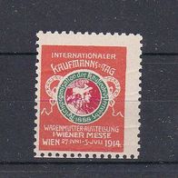 alte Reklamemarke - Internat. Kaufmannstag - Wiener Messe - 1914 (005)
