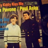 Rita Pavone/ Paul Anka - 7" Kiddykiddy kiss me - ´61 RCA - Topzustand !