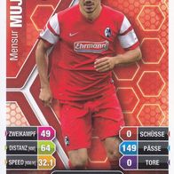 SC Freiburg Topps Match Attax Trading Card 2014 Mensur Mujdza Nr.97