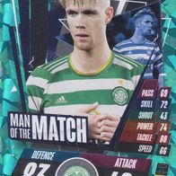 Celtic FC Topps Trading Card Champions League 2020 Kristoffer Ajer MM22 Man of the M
