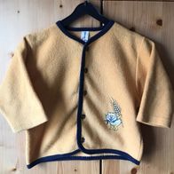 gelbe Fleecejacke Gr. 86 (3593)