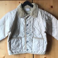 beige wattierte Jacke Gr. 80 (3597)