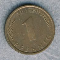 Deutschland 1 Pfennig 1991 A