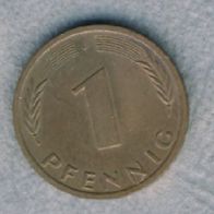 Deutschland 1 Pfennig 1991 J