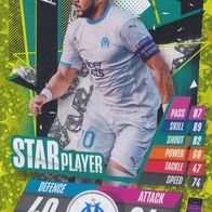 Olympique Marseille Topps Trading Card Champions League 2020 Dimitri Payet SP4