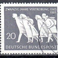 Bund 1965 Mi. 479 20 Jahre Vertreibung gestempelt (6326)