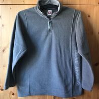 grauer Fleecepullover Gr. 158/164 (3877)