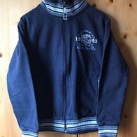 dunkelblaue Sweatshirtjacke Gr. 152/158 (3585)