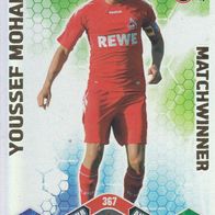 1. FC Köln Topps Match Attax Trading Card 2010 Youssef Mohamad Nr.367 Matchwinner