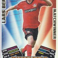 Bayer Leverkusen Topps Match Attax Trading Card 2012 Lars Bender Nr.357 Matchwinner