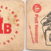 Henninger Bräu, Frankfurt - historischer Bierdeckel "Spielkarten"