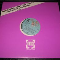 Grandmaster & Melle Mel - White Lines 12" UK 4 track 1983