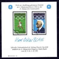 BRD / Bund 1981 Farbsonderdruck der Stiftung Deutsche Sporthilfe ungebraucht