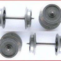 Märklin H0 - Gleichstrom Radachsen (2) - vier Nadelachsen 12 mm Durchmesser
