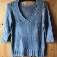 grauer Strickpullover Gr. 40/42 (4094)