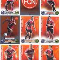 18x 1. FC Nürnberg Match Attax Topps Trading Card 2009