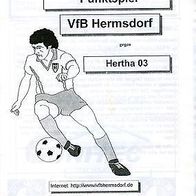 PRG VfB Hermsdorf vs FC Hertha 03 Zehlendorf 7.10.2001 Berlin Reinickendorf GER