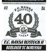 PRG FC Hansa Rostock Amateure - Tennis Borussia Berlin 21.9.2005 TeBe TB Amas II