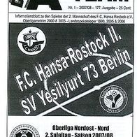 PRG FC Hansa Rostock Amateure II - SV Yesilyurt Berlin 19.8.07 Yesilyurt Moabit