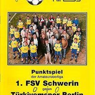 PRG 1. FSV Schwerin vs BFC Türkiyemspor Berlin 23.3.1997 PSV Schweriner SC Dynamo