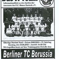 PRG FC Hansa Rostock Amateure - Tennis Borussia Berlin 25.5.2003 TeBe TB Amas II