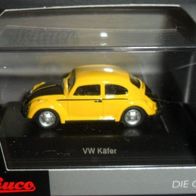 VW Käfer Gelb / Schwarz 1:87