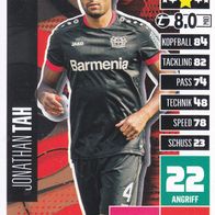 Bayer Leverkusen Topps Match Attax Trading Card 2020 Jonathan Tah Nr.211