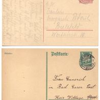 Ganzsache Deutsches Reich 1916/1917 Briefmarken 10 Pfennig Germania 5 Pfennig 1926