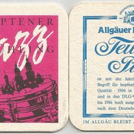 Allgäuer Brauhaus - Bierdeckel "Teutsch Pils - 8. Kemptener Jazz Frühling" 1992