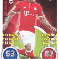 FC Bayern München Topps Match Attax Trading Card 2016 Douglas Costa Nr.284