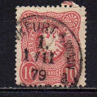 D. Reich 1875, Mi. Nr. 0033 / 33, Pfennige, gestempelt Frankfurt 11.01.79 #03951