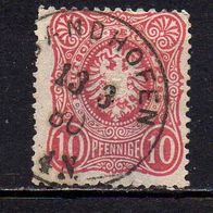 D. Reich 1875, Mi. Nr. 0033 / 33, Pfennige, gestempelt Sandhofen 13.03.80 #03953