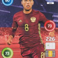 Panini Trading Card Fussball EM 2016 Denis Glushakov aus Russland Nr.323